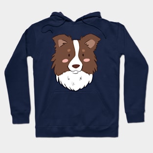 Cute border collie face Hoodie